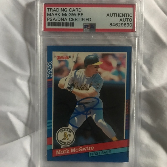 Mark McGuire Autographed Card - Picture 1 of 3